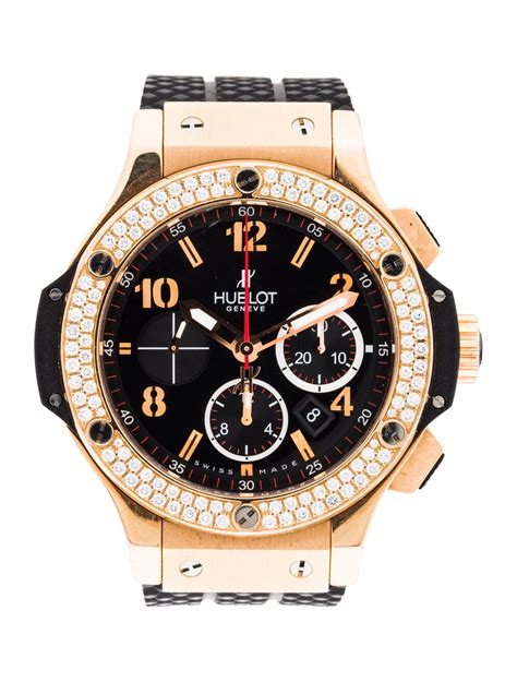 hublot big bang diamond rose gold|Hublot 18k with rubber strap.